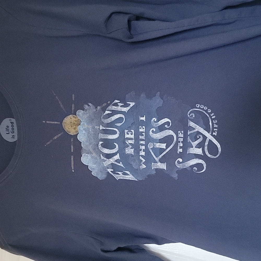 Life is Good Jimi Hendrix Kiss the Sky long sleeve shirt - Picture 2 of 3